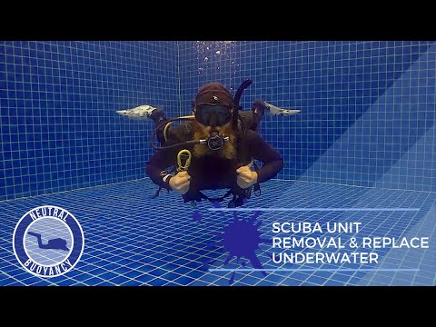How to Remove and Replace BCD Scuba Unit (Underwater) 🥽 PADI Divemaster Skill Circuit