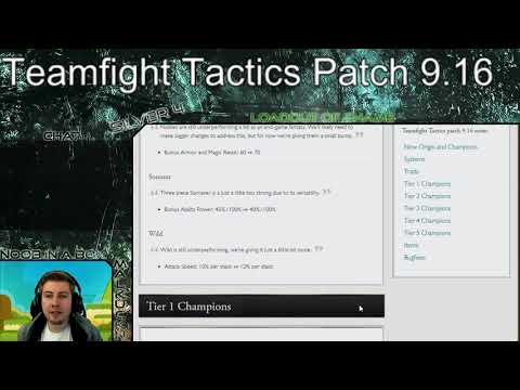 malkuckn´s Patch 9.16 Rundown Teamfight Tactics
