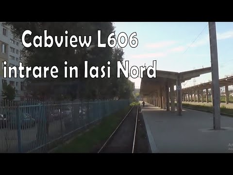 Cabview linia 606 intrare in Iasi Nord