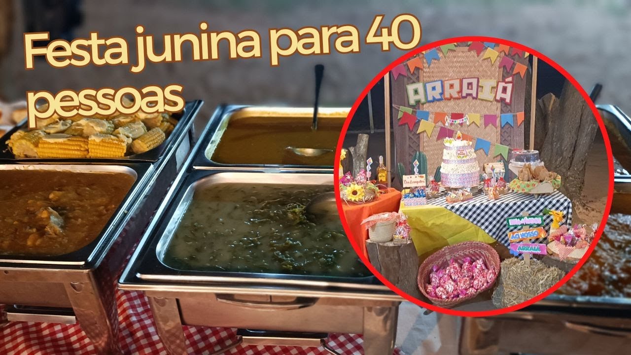Festa junina completa para 40 pessoas