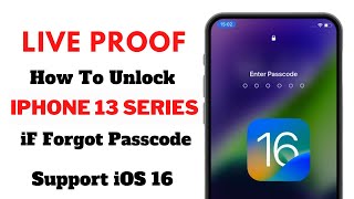 Unlock iPhone 13 Series Without Passcode And Computer !! iPhone 13/13 Pro/ 13 Pro Max Unlock