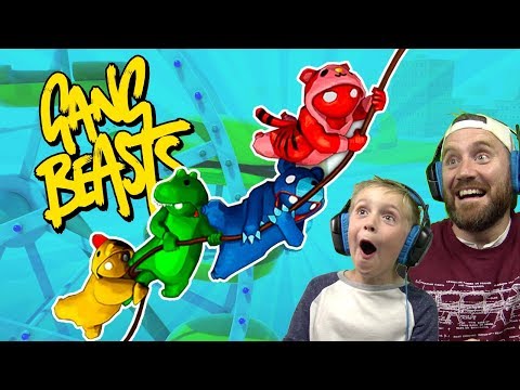 GANG BEASTS Battle Royal! DADCITY vs Little Flash | K-City GAMING