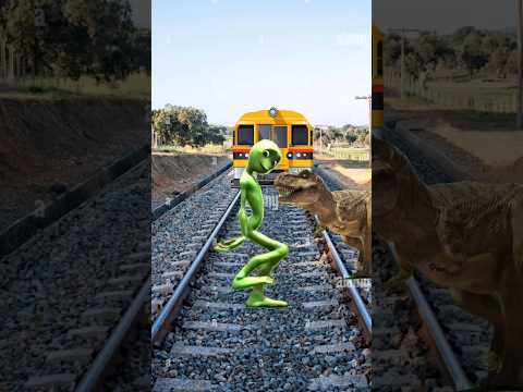 funny cat baby alien 👽 dance Highspeedtrains #trais #aliens #2023 l