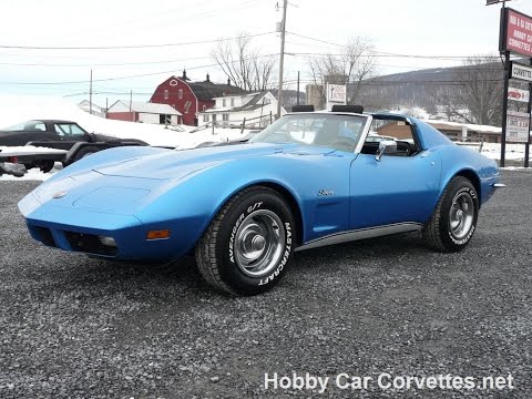 1973 Medium Blue 454/425HP Corvette Video
