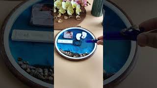 Baby keepsake frame| Keepsake frame| Resin art | Baby keepsake frame tutorial #craft #diycraft