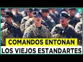 ¡Pelos de punta! Boinas negras el Ejército entonan “Los Viejos Estandartes” a viva voz