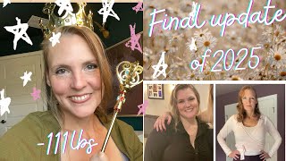 FINAL UPDATE OF 2025. 111lbs down with ZEPBOUND. What I learned, *2026 GOALS* #glp1 #weightloss 