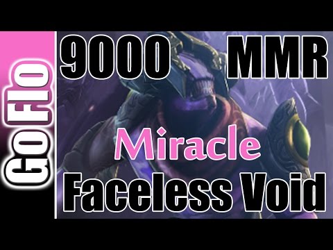 Faceless Void Miracle Offlane 4v5 9000MMR Dota 2 Pro Gameplay