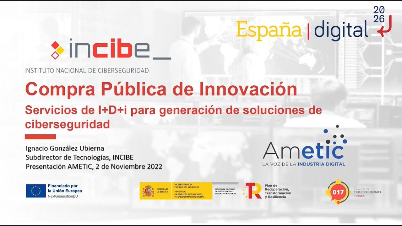 Servicios de I+D+i en materia de ciberseguridad - Ametic | #CPI #CPP2