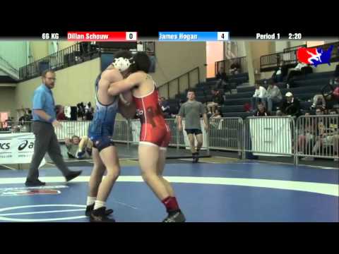 Dillan Schouw vs. James Hogan at 2013 ASICS University Nationals - GR