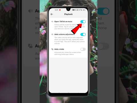How to mute TikTok when you open | Open TikTok on mute #shorts