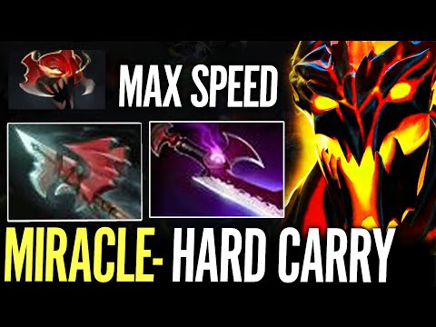 Miracle- Hard Carry Shadow Fiend - Max Attack Speed Build Dota 2 Pro