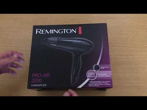 Plaukų džiovintuvas Remington D5210 Juoda 2200 W video