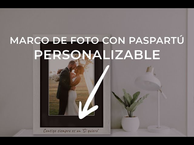 Vídeo relacionado con Marco de foto 15x20 cm SIN paspartu y 10x15 cm CON paspartu, Pack x2 unidades, color Blanco - Madera con paspartu, soporte de pie y para colgar (Blanco Madera X2 Uds.) conjunto de marco para cuadro