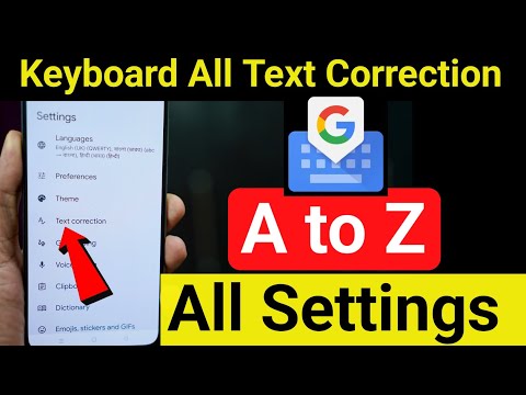 Keyboard TEXT CORRECTION new A to Z all Settings | Gboard keyboard ⌨️ text correction settings