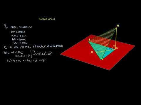 Teorema celor trei perpendiculare | Lectii-Virtuale.ro