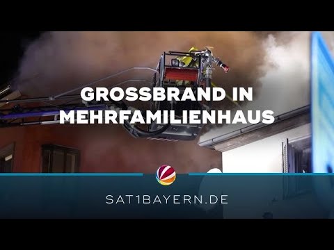 Großbrand in Ansbach: Sieben Verletzte nach Feuer in Mehrfamilienhaus