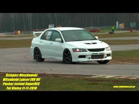 Grzegorz Waszkowski - Mitsubishi Lancer EVO VII - Puchar Jesieni SuperOES - Tor Kielce 11-11-2010