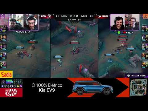 PAIN GAMING x RED CANIDS | Jogo 2 - MD3 | Primeira Fase | LTA SUL Split 3 - 2025 | Ilha das Lendas