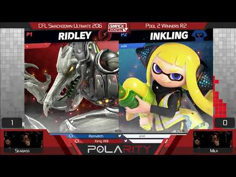 CFL Smackdown 206 Ultimate - Seabass (Ridley) vs Milk (Inkling) - Pools