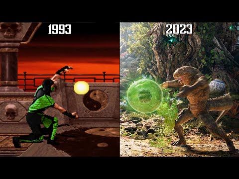 Reptile "Force Ball" Evolution  - Mortal Kombat 2-12 (1993-2023) 4K