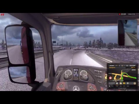 Euro Truck Simulator 2 MP - Mercedes Actros- Rotterdam, Netherlands to Calais Quarry, France