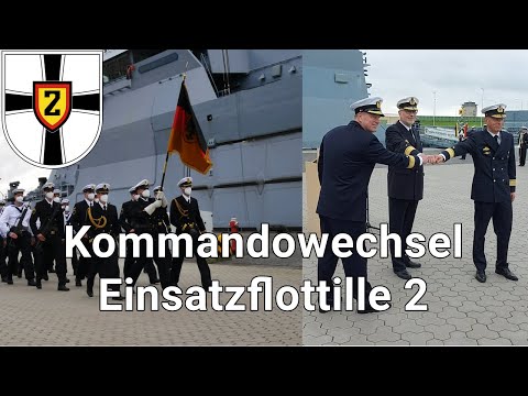 Übergabeappell: Kommandoübergabe Einsatzflottille 2 Wilhelmshaven Admiral Kuchler zu Schulz MMK WHV