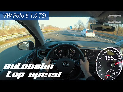 VW Polo 1.0 TSI (2019) - Autobahn Top Speed / Acceleration / Test Drive POV