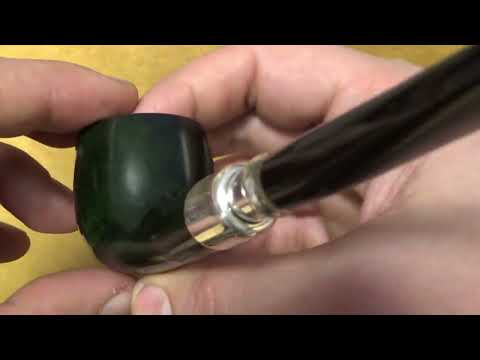 Pipa Peterson Green Army Silver Spigot - 608