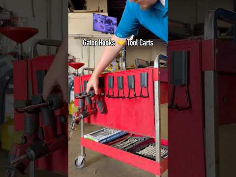 Video: Gator Magnetics Tool Cart Power Tool Rack with Heavy Duty Magnetic Hooks video thumbnail