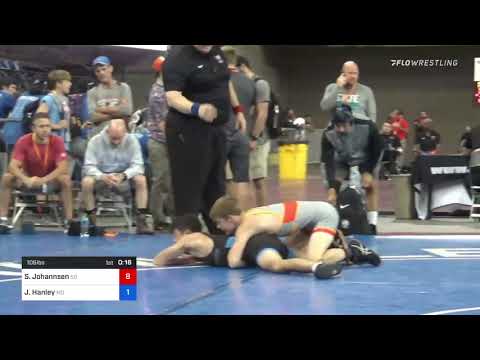 106 Lbs Consi Of 8 #1 - Sloan Johannsen, South Dakota Vs James Hanley, Maryland 08f8