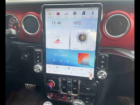Android Radio Tesla Style Jeep Rubicon JL - Wrangler 2019