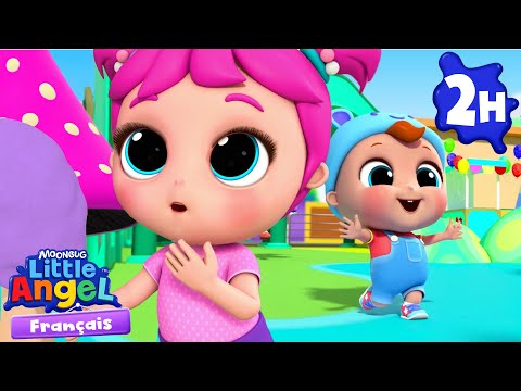 Jeux et Bonbons au Parc d'attraction | Little Angel | Aventures en Famille