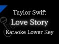 【Karaoke Instrumental】Love Story / Taylor Swift【Lower Key】