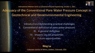 Adequacy of Conventional Pore Water Pressure Concept in Geotechnical & Geoenvironmental Engineering