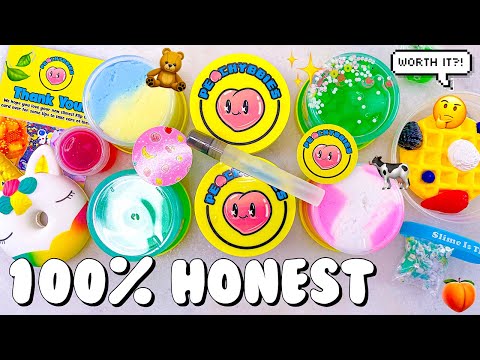 $117 Peachybbies Famous Slime Shop Review Unboxing 🍑 100% Honest