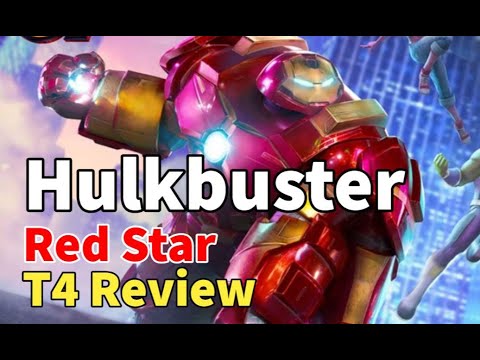 Hulkbuster! Red Star Orbs Opening and T4 Review! Bionic Avengers Team | MARVEL Strike Force  - F2P