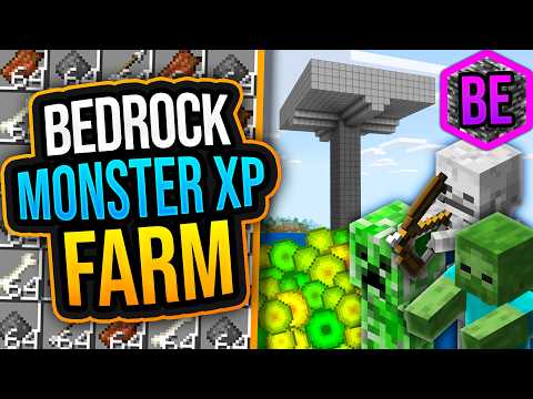 🧟‍♂️ MONSTER XP FARM in Minecraft Bedrock 1.21 (MCPE/Xbox/PS4/Nintendo Switch)