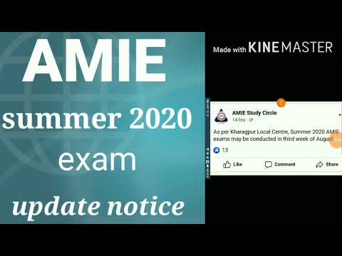 #AMIE summer exam 2020|| #AMIE new exam notice || #AMIE summer 2020 exam new update