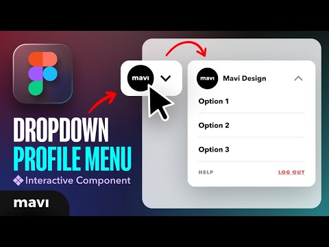 Create a DROPDOWN MENU in Figma Tutorial