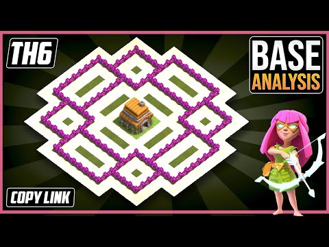LEGENDARY TH6 HYBRID/TROPHY [defense] Base 2025!! TownHall 6 Hybrid Base Design – Clash of Clans COC