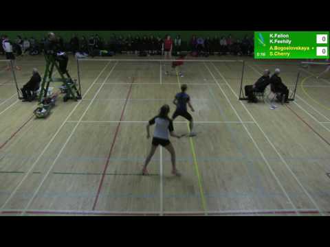 Irish U15 Nationals SF - WD - K.Fallon/K.Feehily v A.Bogoslovskaya/S.Cherry