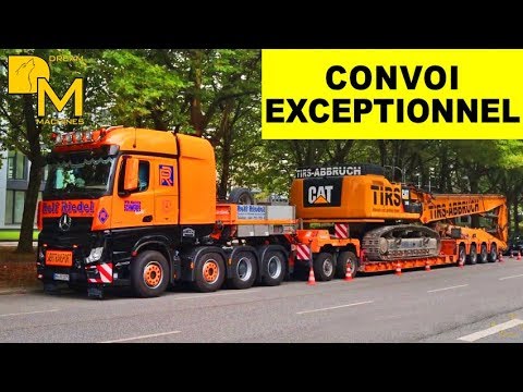 MERCEDES ACTROS 4163 TITAN SCHWERTRANSPORT CATERPILLAR BAGGER ROLF RIEDEL