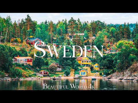 Sweden 4K Nature Relaxation Film - Relaxing Piano Music - Natural Landscape