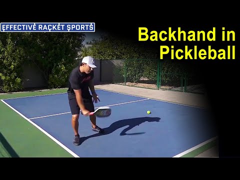 Backhand in Picklball by Daniel De La Rosa