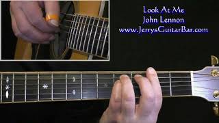 John Lennon Look At Me Intro Guitar Lesson