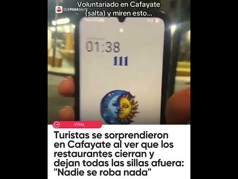 😲✨ ¡NADIE SE ROBA NADA! Turistas sorprendidos porque en Cafayate dejan las sillas afuera al cerrar