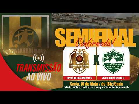 🔥 TURMA DO BOLO x 26 DE JULHO AO VIVO | SEMIFINAL | COPA JANDUÍ DINIZ 2026 ⚽🔥