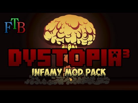 FTB Infamy Mod Pack: Dystopia³ E05 - Doodarts Defence Report 14-09-13