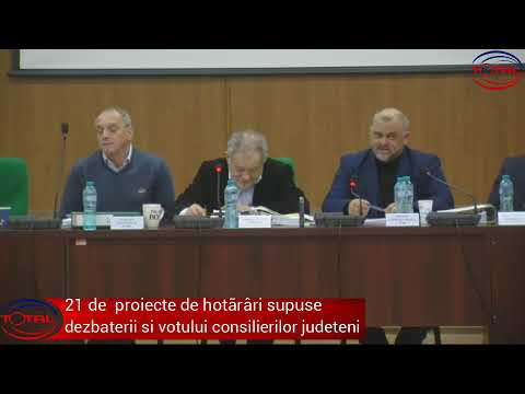 LIVE//Sedinta ordinarã a CJ Vaslui-21 de proiecte pe ordinea de zi